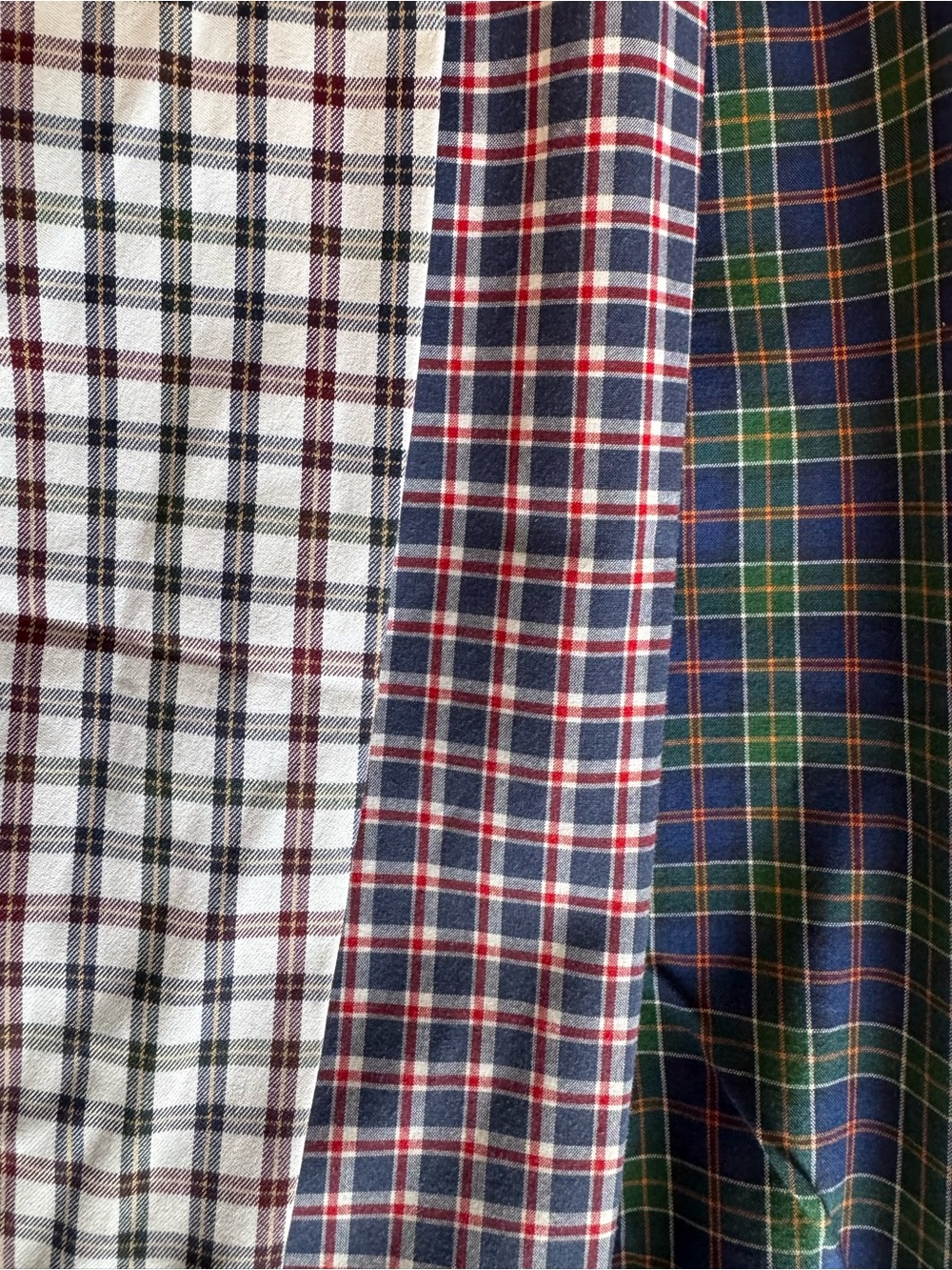Ralph Lauren Men's Plaid Button-Down Shirts - White, Blue & Green - Picture 5 of 5